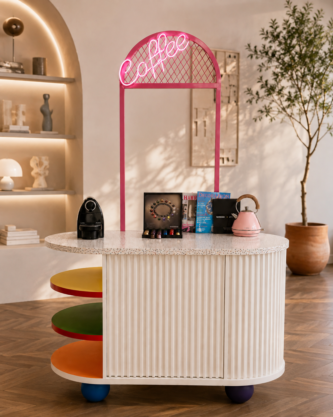 Espresso Donut Table